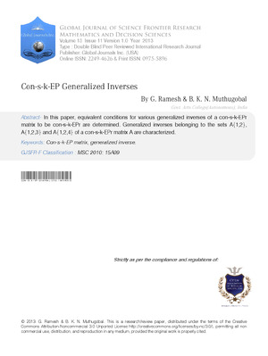 Con-s-k-EP Generalized Inverses