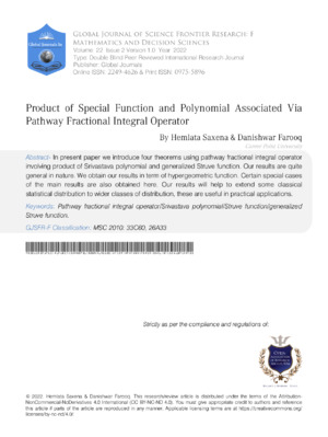 Product of Special Function and Polynomial Associated via Pathway Fractional Integral Operator