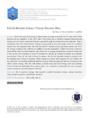 Particle Becomes Energy = Energy Becomes Mass