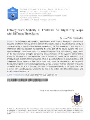 Entropy-based Stability of Fractional Self-Organizing Maps with Different Time Scales