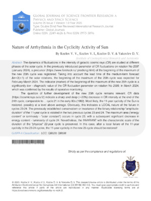 Nature of Arrhythmia in the Cyclicity Activity of Sun