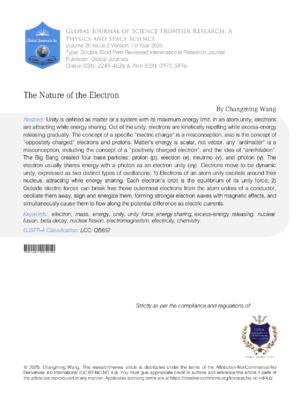 The Nature of the Electron