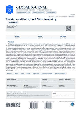 Quantum, Gravity and Atom Computing