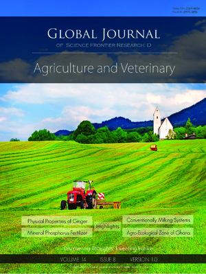 GJSFR-D Agriculture & Veterinary: Volume 14 Issue D8