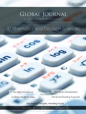 GJSFR-F Mathematics: Volume 15 Issue F9