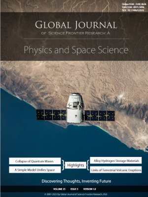 GJSFR-A Physics & Space Science: Volume 23 Issue A3