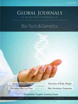 GJSFR, Volume 13, Issue 33 (G1), Year 2013