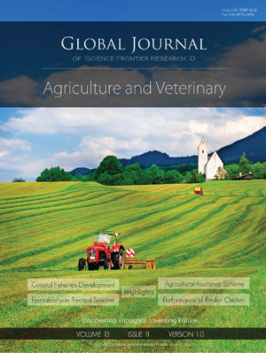 GJSFR, Volume 13, Issue 44 (D11), Year 2013