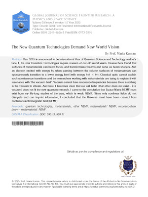 The New Quantum Technologies Demand