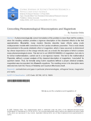 Unraveling Phenomenological Misconceptions and Magnetism